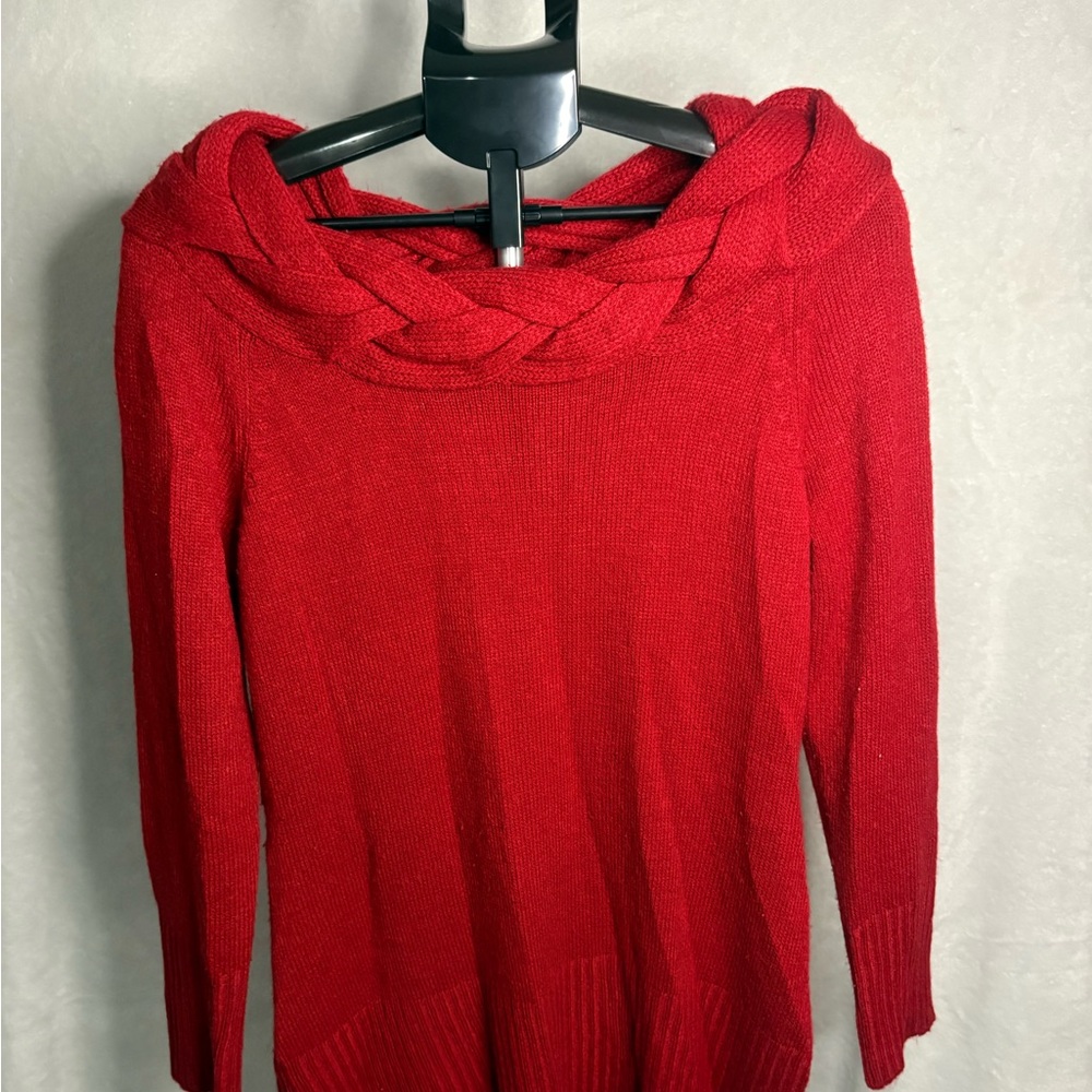Signature Studio Red Cowl Neck Sweater